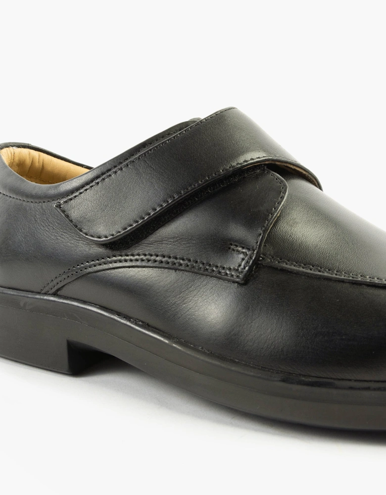 TEDDY Mens Touch Fasten Apron Shoes Black