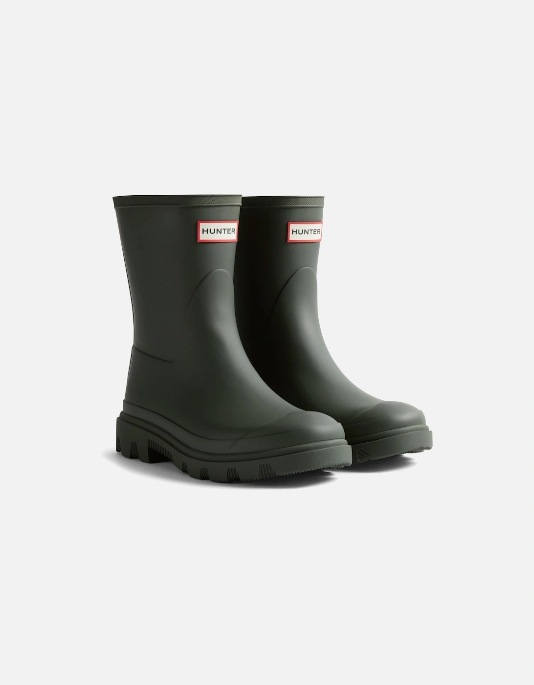Downpour Short Boot Rubber Men's Dark Olive Wellington Boots, 5 of 4