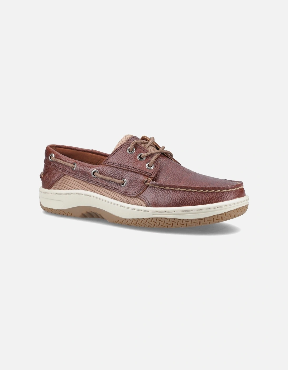 Sperry Billfish 3 Eye Leather Men's Brown Boat Shoes, 6 of 5