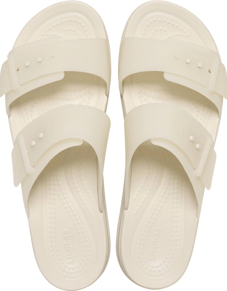 Brooklyn Buckle Low Wedge Women's Sandstone Sandals