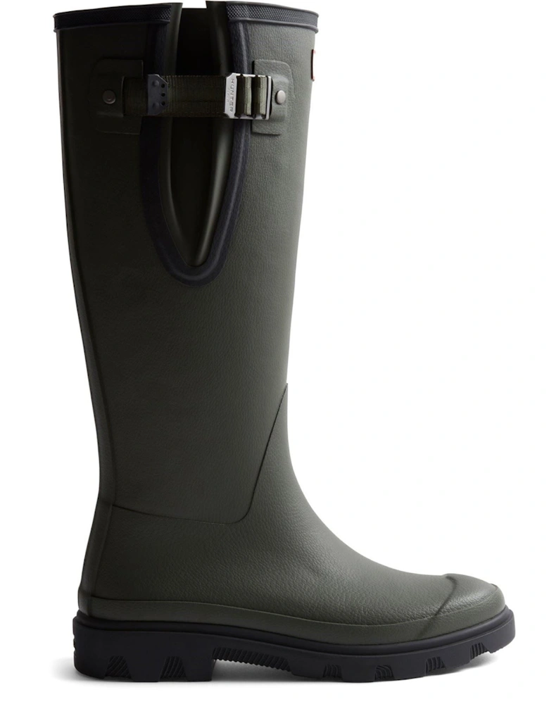 Downpour Adjustable Boot Rubber Men's Dark Olive/Black Wellington Boots