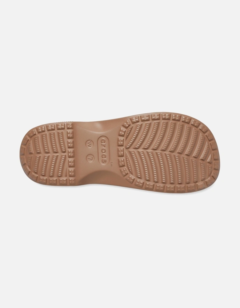 Classic Cross Strap Thermoplastic Women's Milk Chocolate Sandals