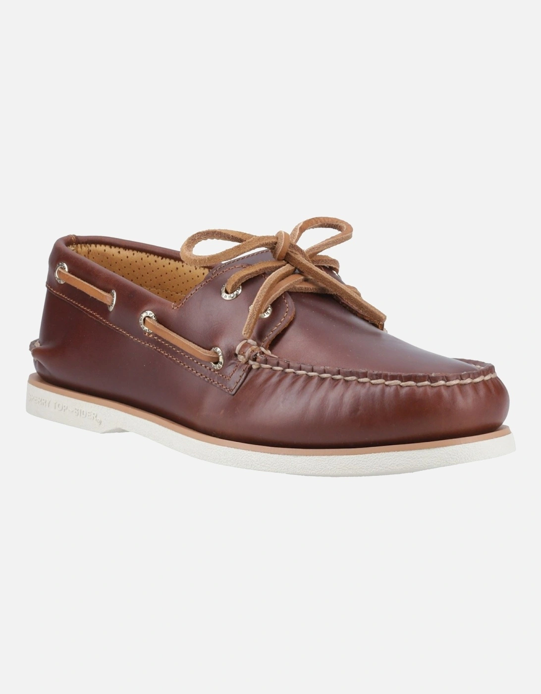 Sperry Authentic Gold Cup Leather Men's Tan Boat Shoes, 6 of 5