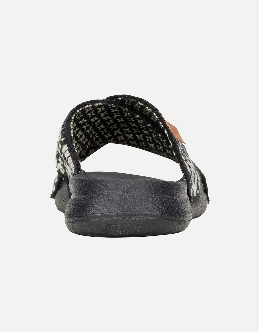 HEYDUDE Christi Slide Cottage Crochet Cotton Women's Black/White Sandals
