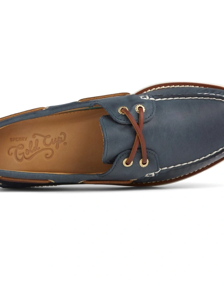 Sperry Authentic Gold Cup Leather Men's Navy Boat Shoes