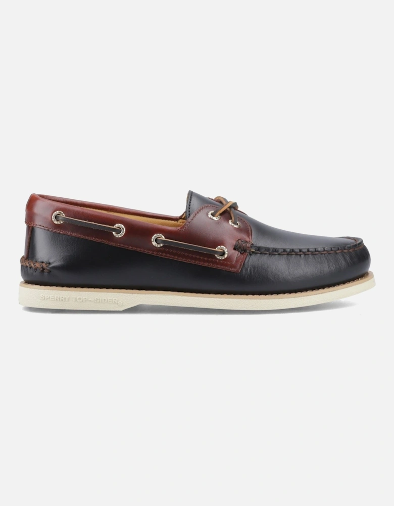 Sperry Authentic Gold Cup Leather Men's Black/Brown Boat Shoes