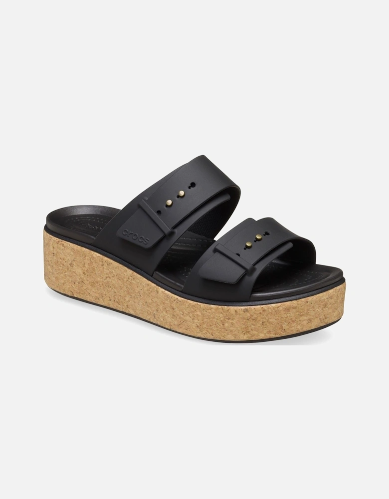 Brooklyn Buckle Women's Black Sandals