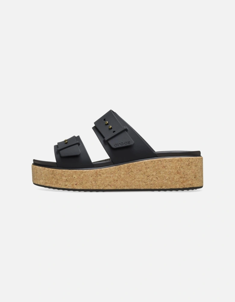 Brooklyn Buckle Women's Black Sandals