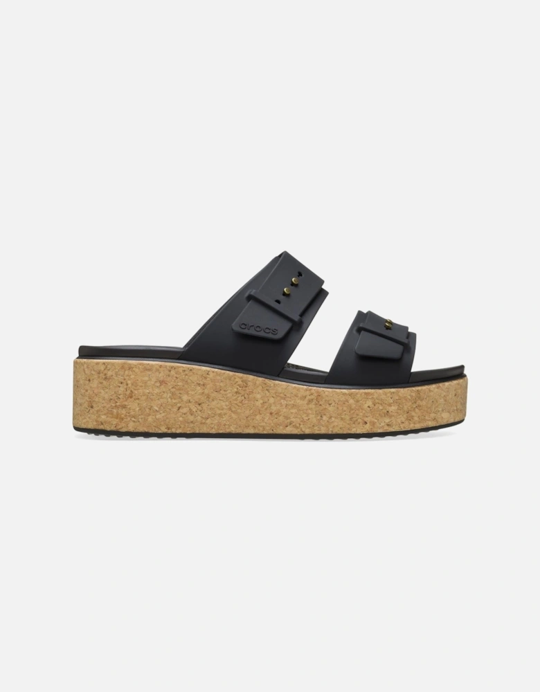 Brooklyn Buckle Women's Black Sandals