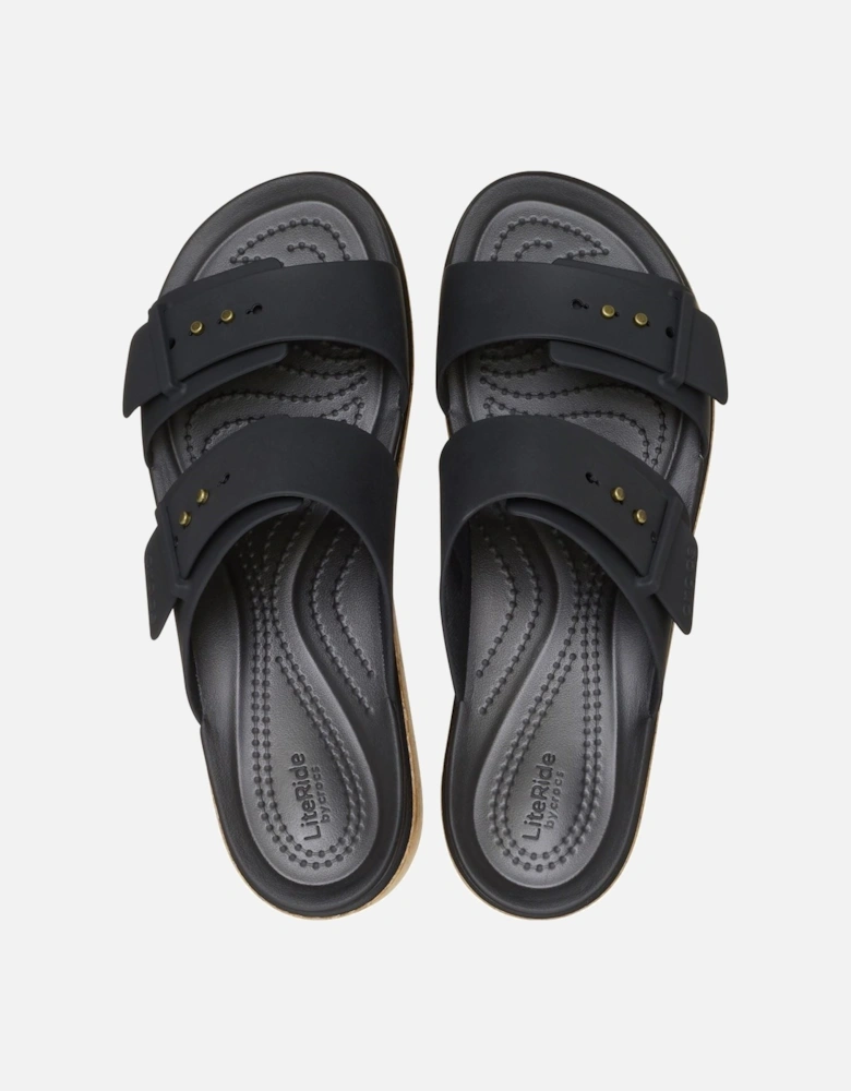 Brooklyn Buckle Women's Black Sandals