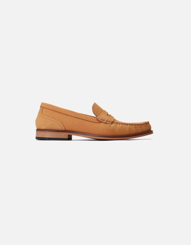 London Garfield Leather Men's Burnt Tan Loafers