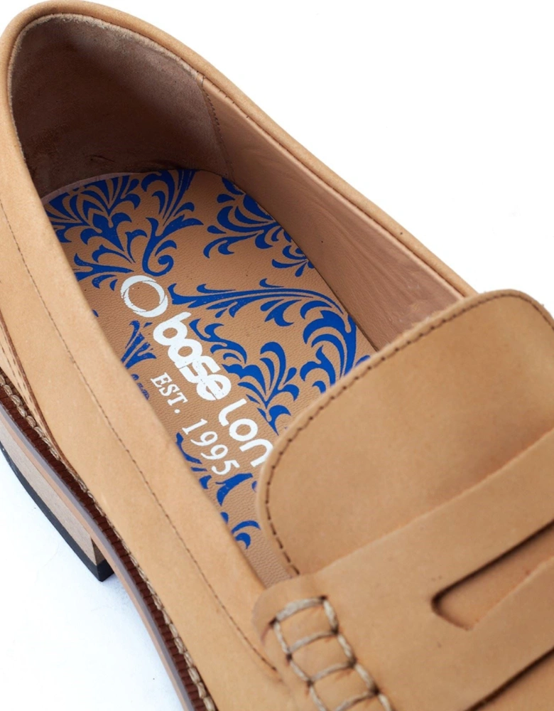 London Garfield Leather Men's Burnt Tan Loafers