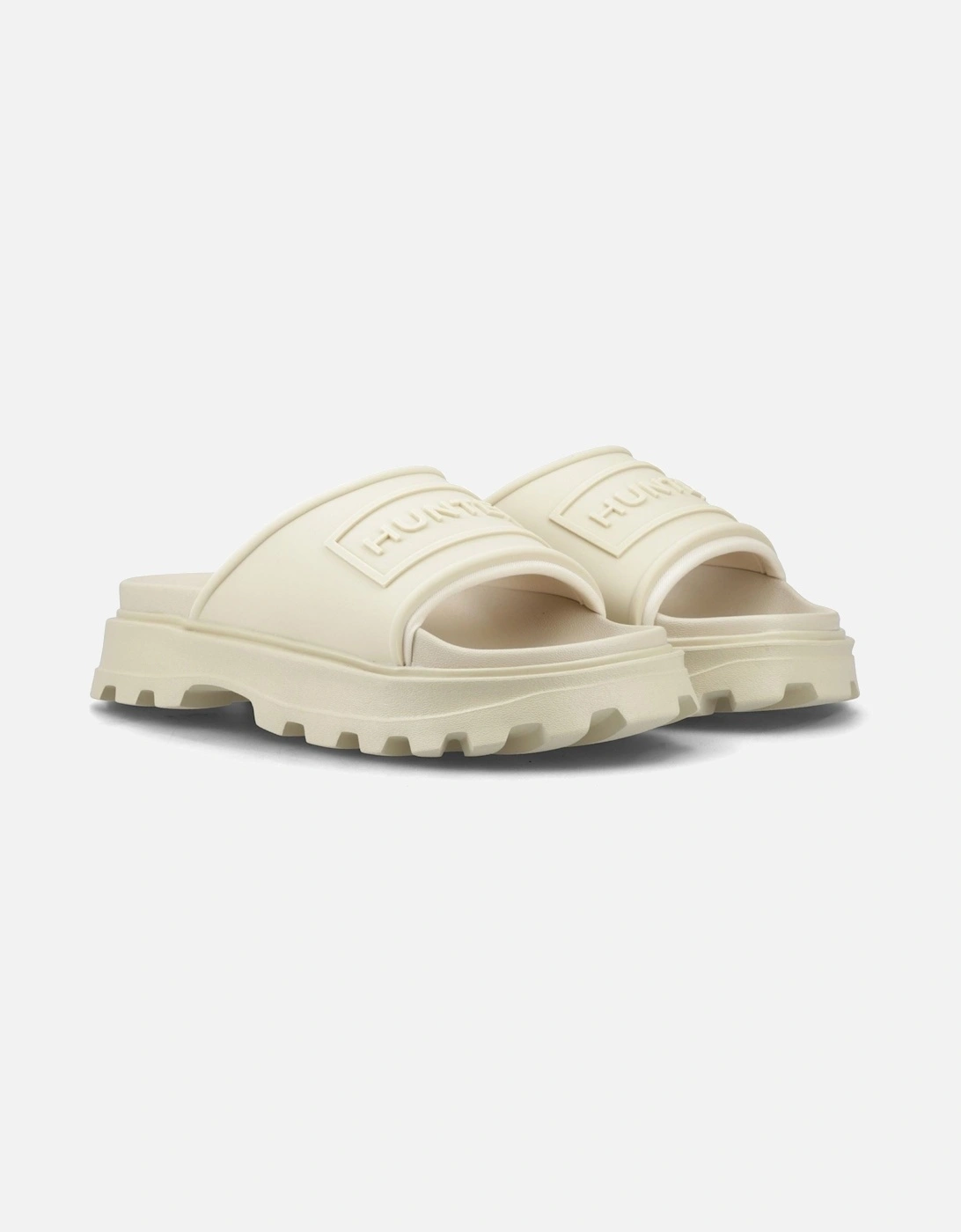 Moulded Stacked Slider Polyester Women's Gravel Slides, 5 of 4