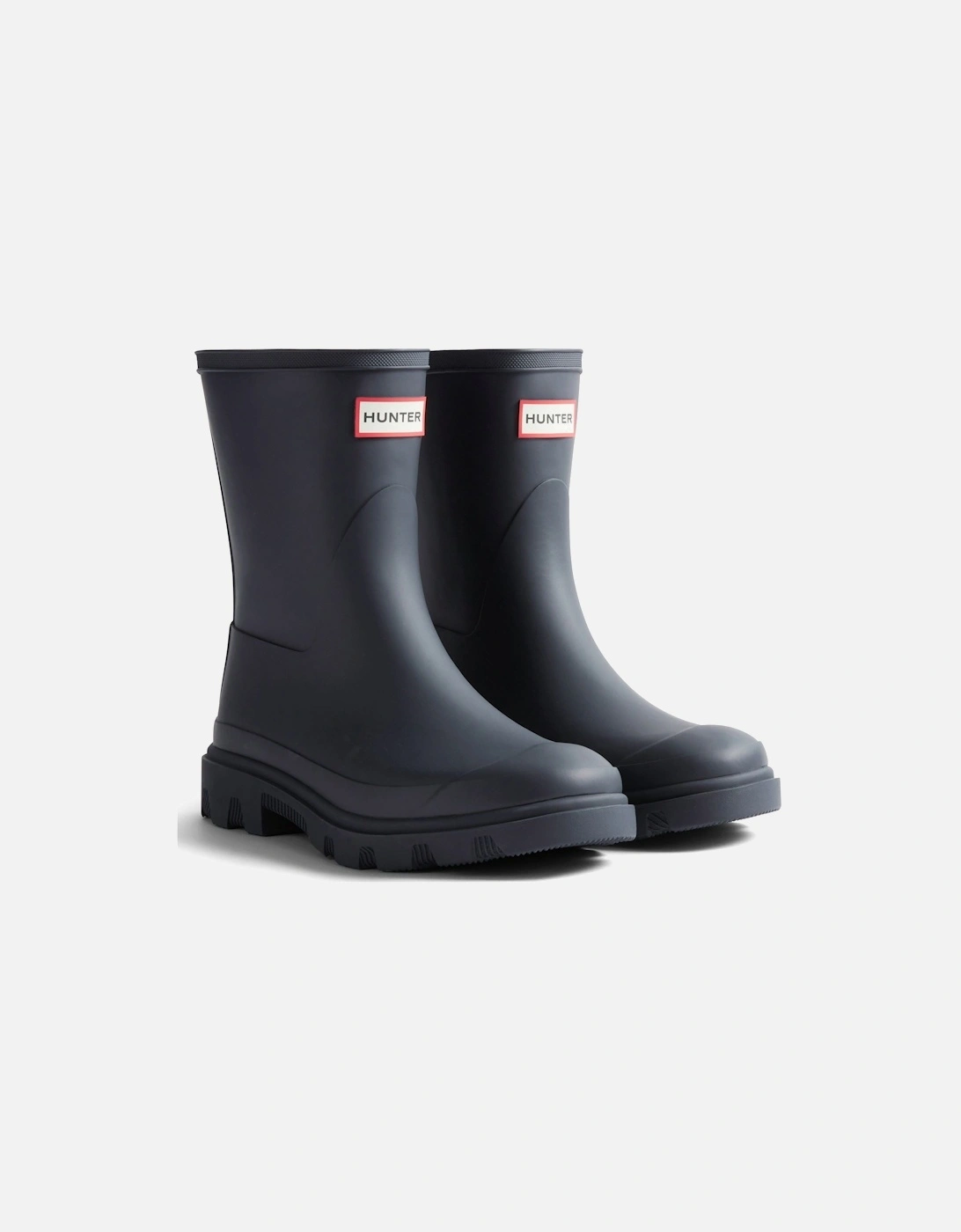 Downpour Short Boot Rubber Women's Navy Wellington Boots, 5 of 4