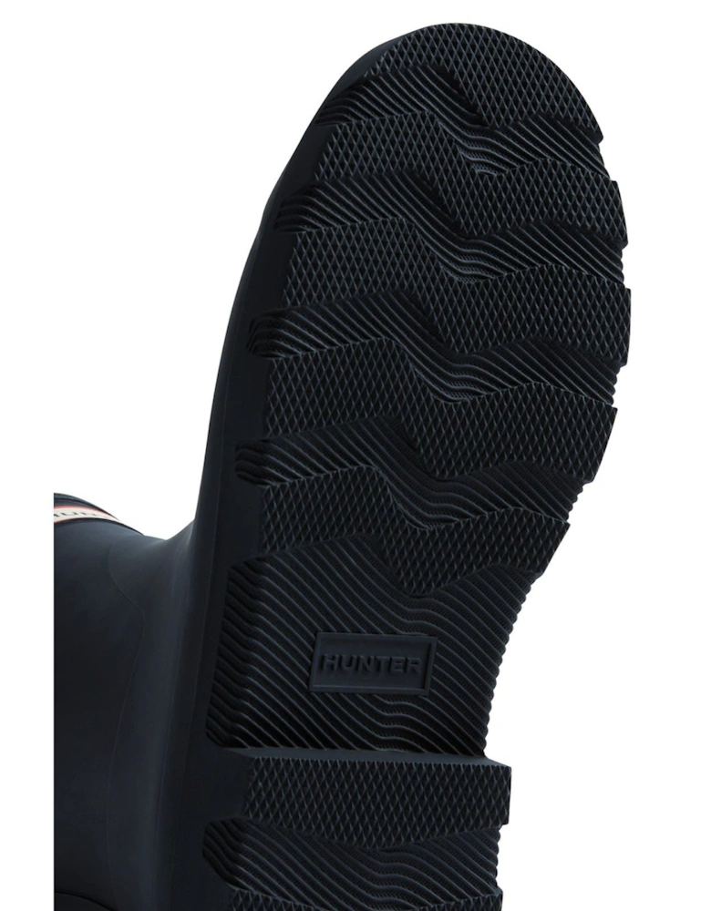 Downpour Short Boot Rubber Women's Navy Wellington Boots