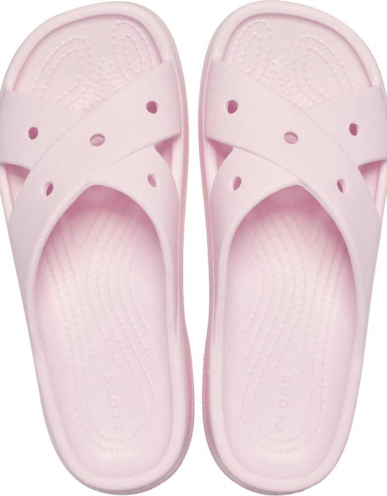 Classic Cross Strap Thermoplastic Women's Pink Milk Sandals