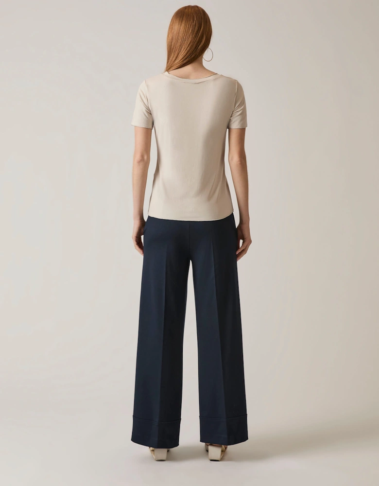 Tailored Navy Trousers