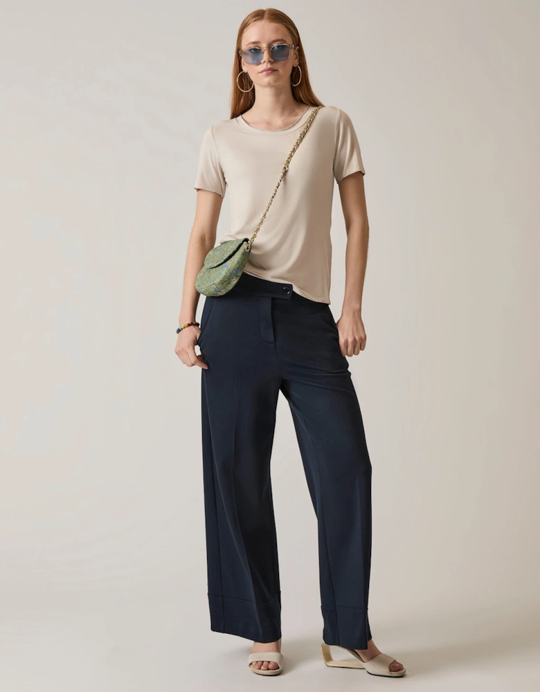 Tailored Navy Trousers