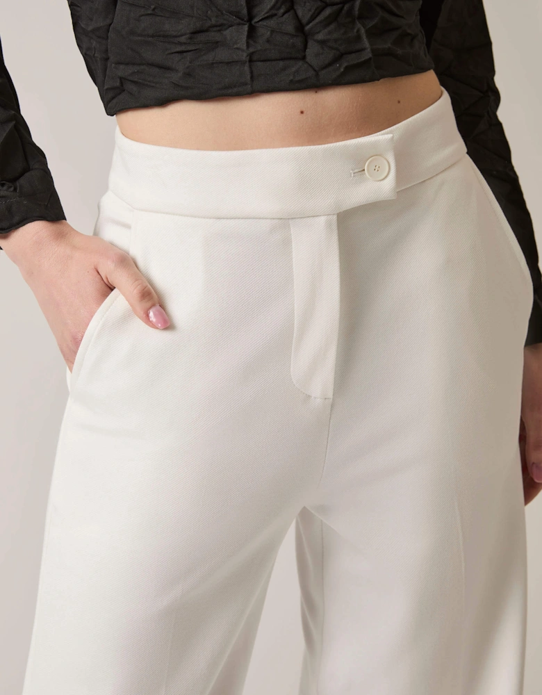 Tailored White Trousers