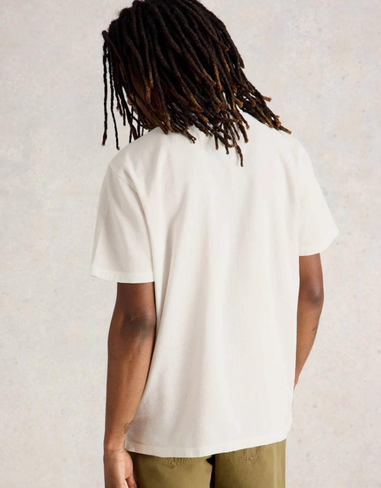 Men's Anderby Woven Polo Natural White