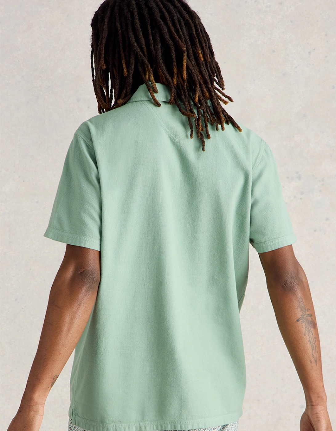 Men's Anderby Woven Polo Light Green