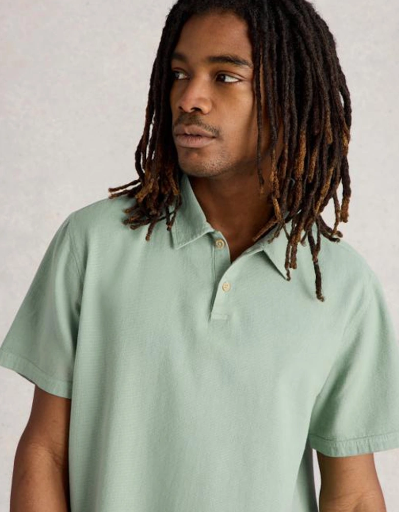 Men's Anderby Woven Polo Light Green