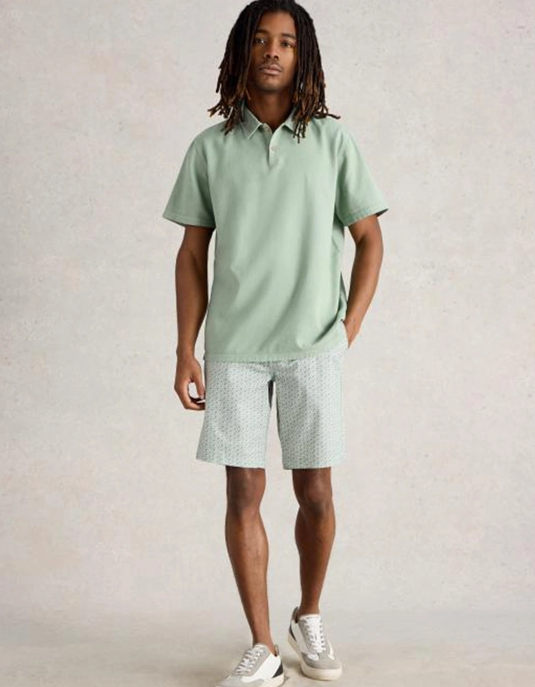 Men's Anderby Woven Polo Light Green