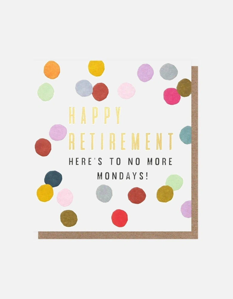 Multi Scattered Spot Retirement Card