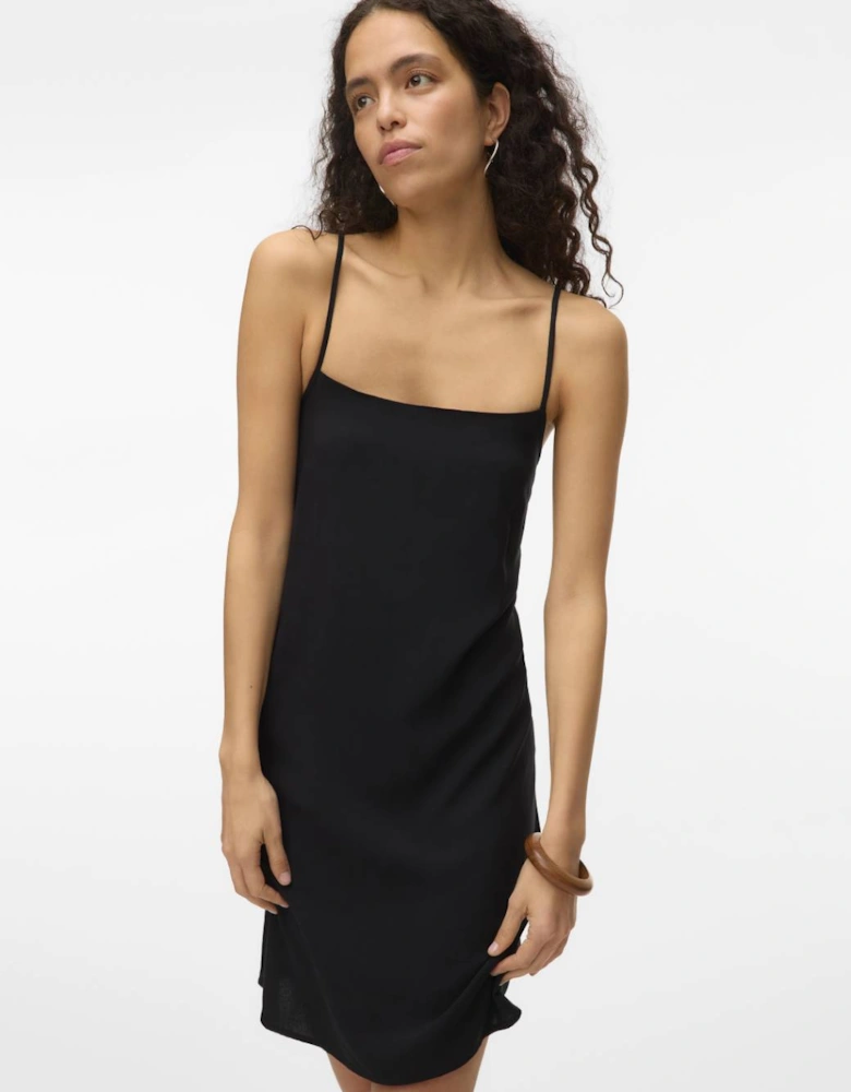 Easy Joy Short Singlet Dress Black