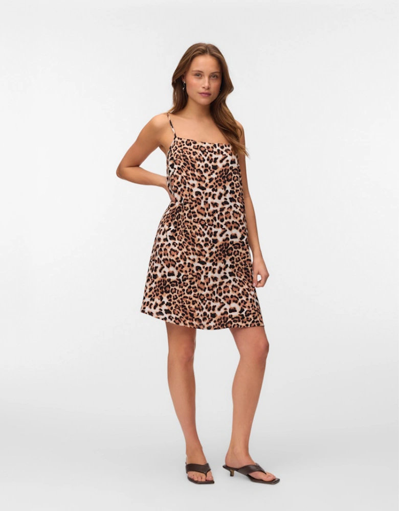Easy Joy Short Singlet Dress Tan Leo