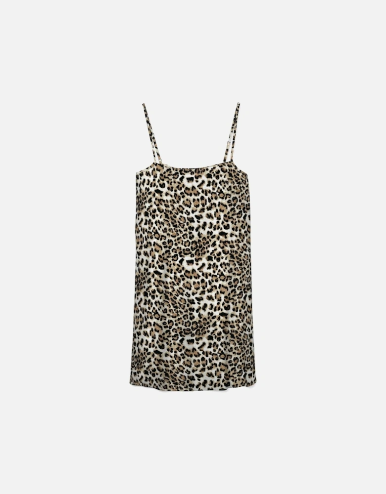 Easy Joy Short Singlet Dress Tan Leo