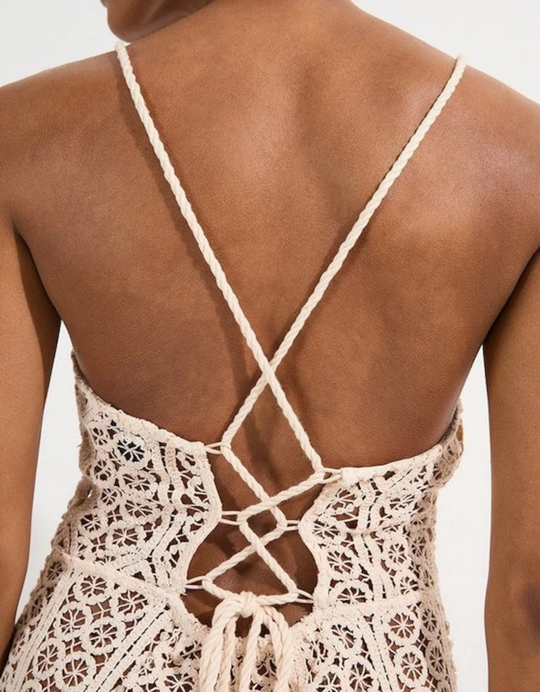Beach Crochet Maxi Dress