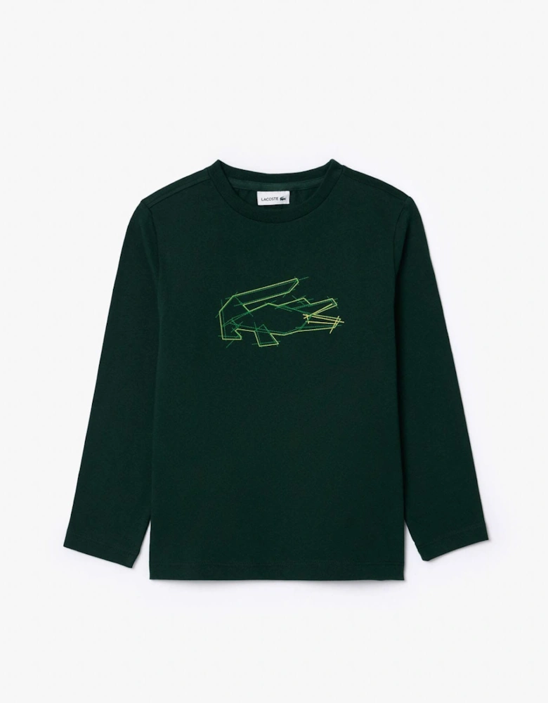 Juniors Heavy Cotton Crocodile Graphic T-Shirt