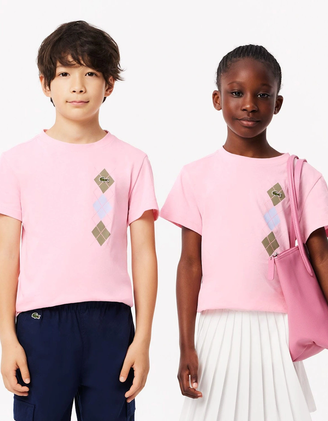 Juniors Argyle Print T-Shirt, 7 of 6