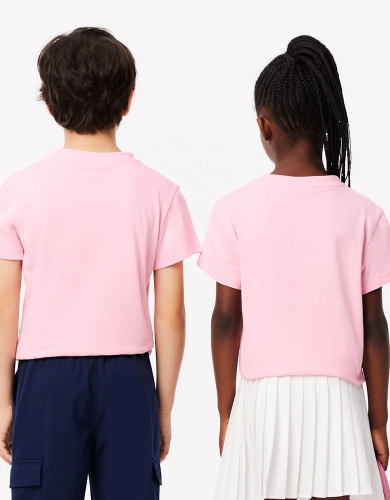 Juniors Argyle Print T-Shirt