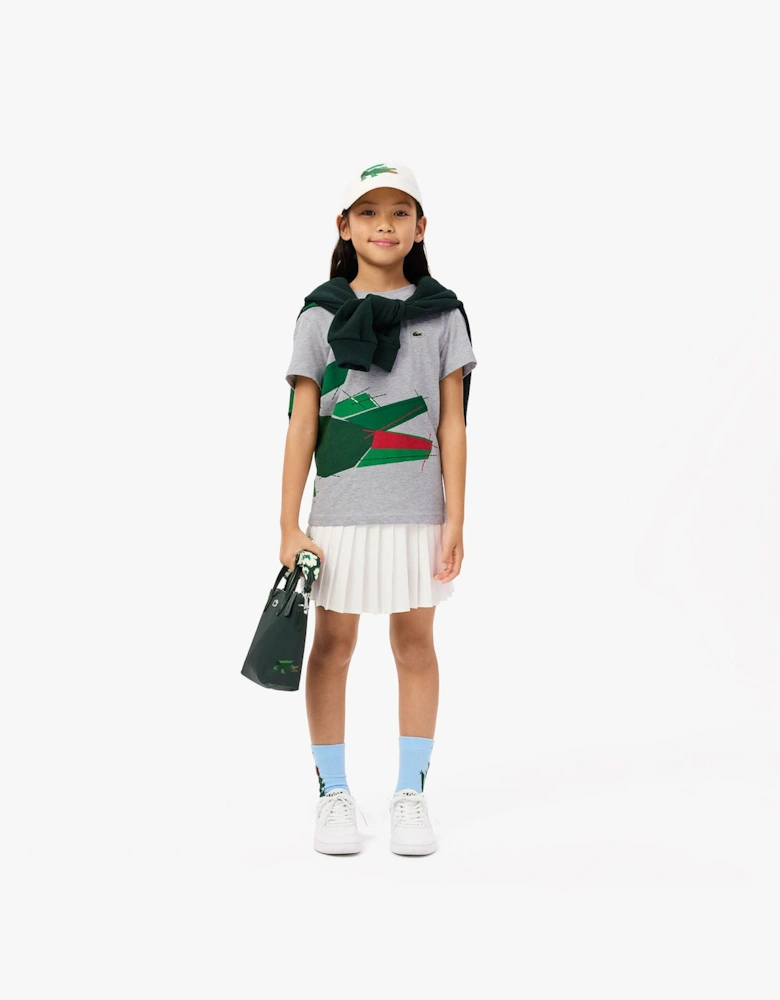 Juniors Crocodile Graphic Cotton T-Shirt