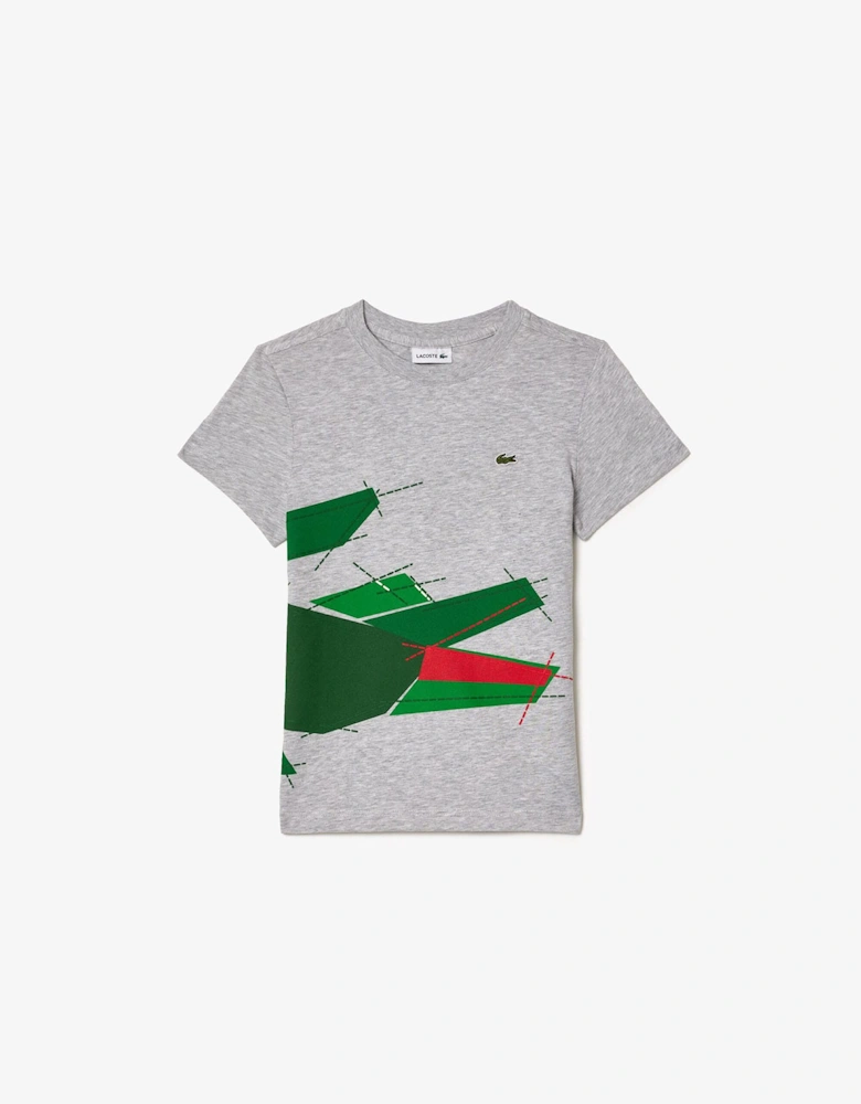 Juniors Crocodile Graphic Cotton T-Shirt