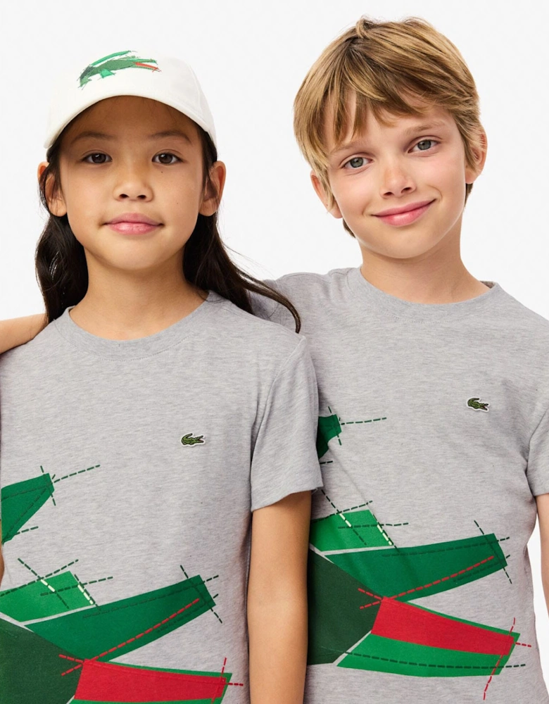 Juniors Crocodile Graphic Cotton T-Shirt