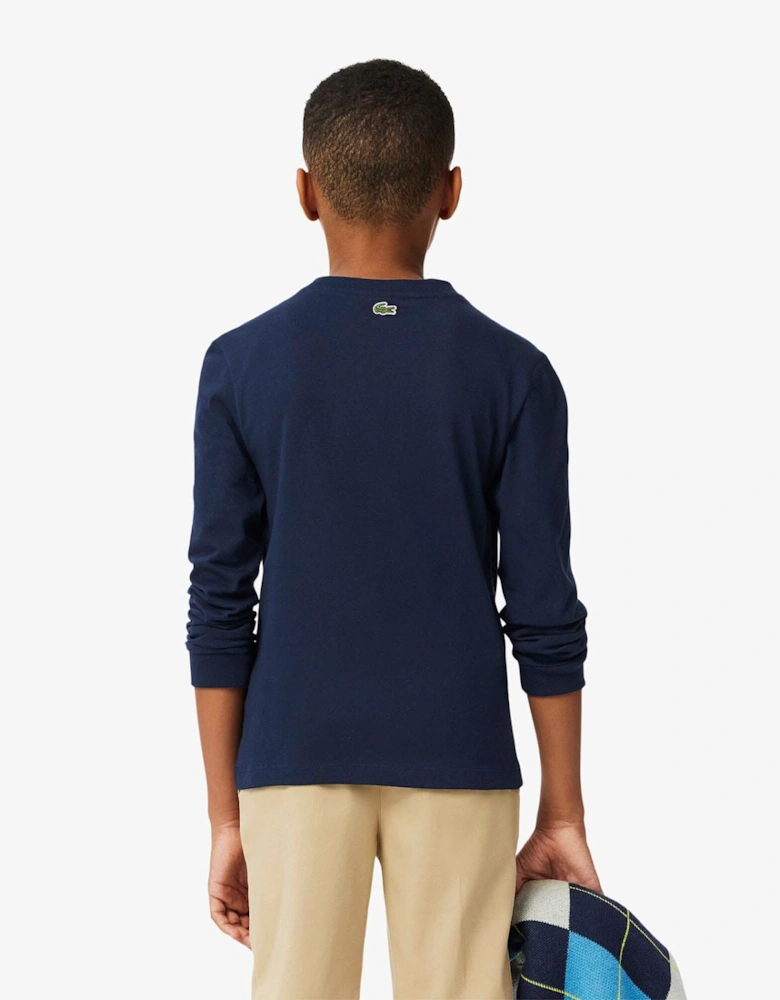 Juniors Heavy Cotton Badge Print T-Shirt