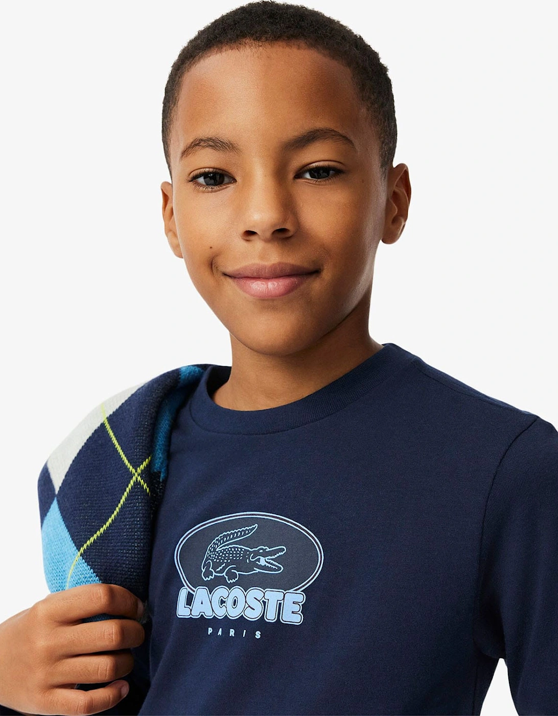 Juniors Heavy Cotton Badge Print T-Shirt