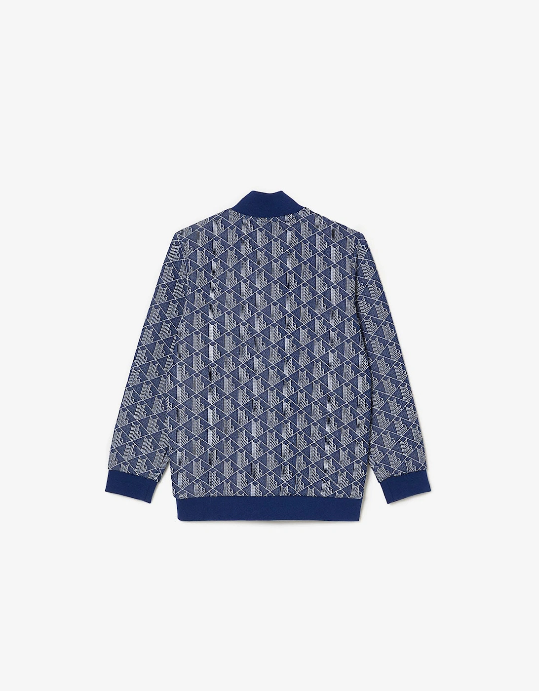 Juniors High Neck Zip-Up Paris Monogram Sweatshirt
