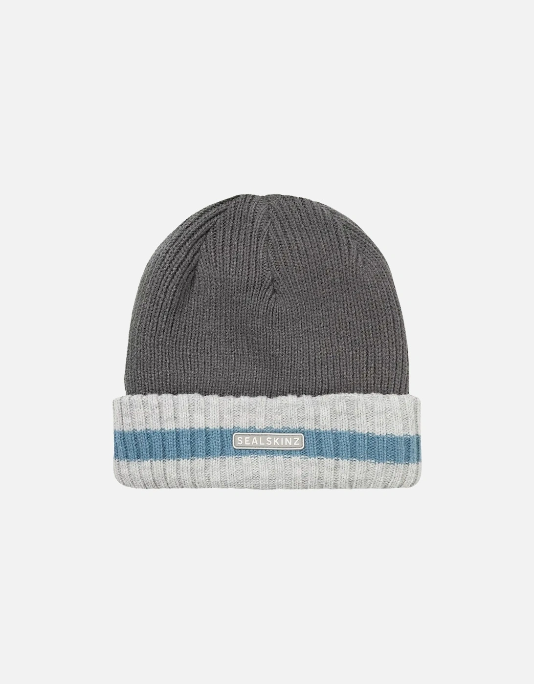 Unisex Holkham Waterproof Striped Roll Cuff Beanie, 2 of 1