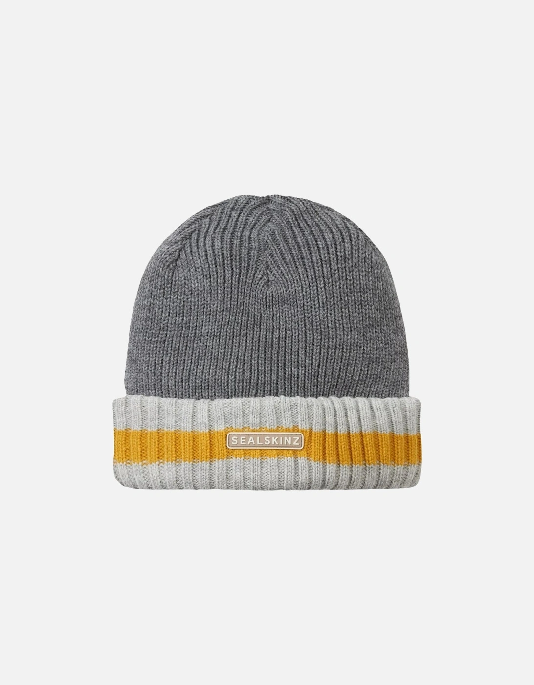 Unisex Holkham Waterproof Striped Roll Cuff Beanie, 2 of 1