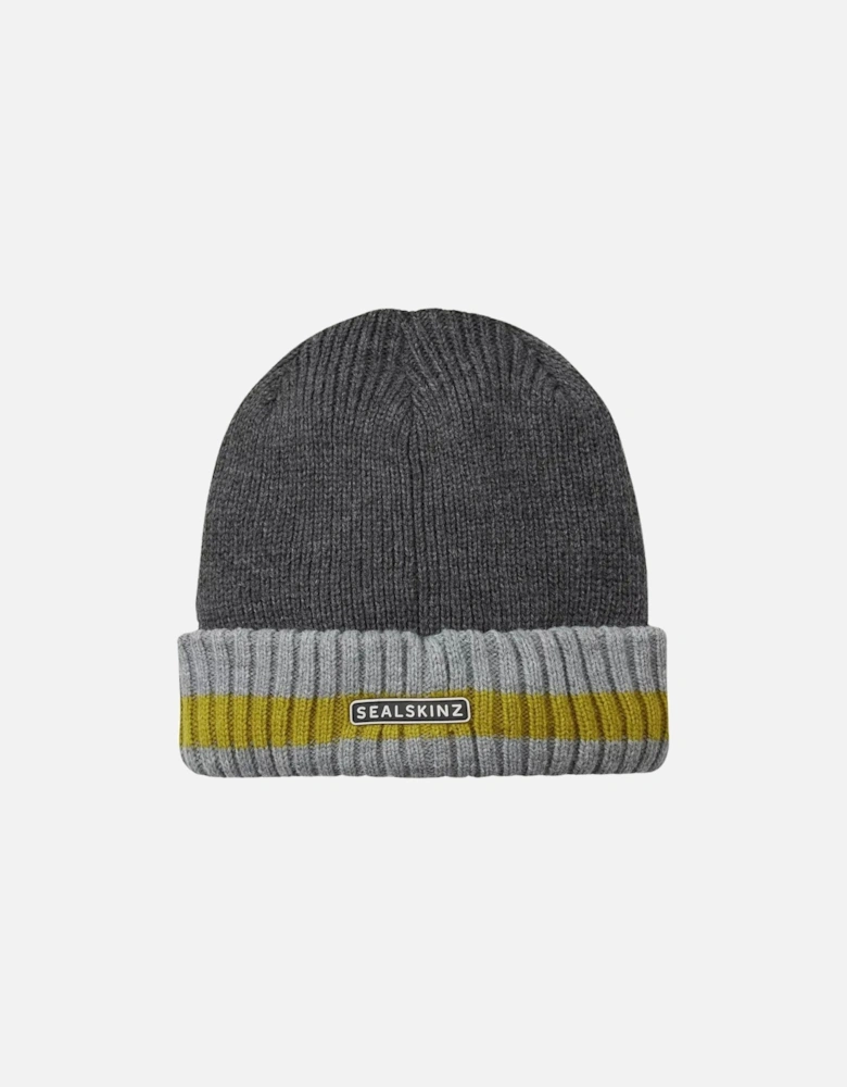 Unisex Holkham Waterproof Striped Roll Cuff Beanie