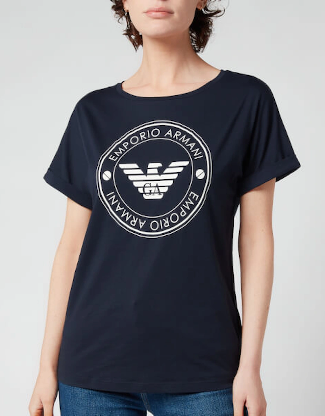 Loungewear Women's Sustainable Cotton T-Shirt - Marine, 2 of 1