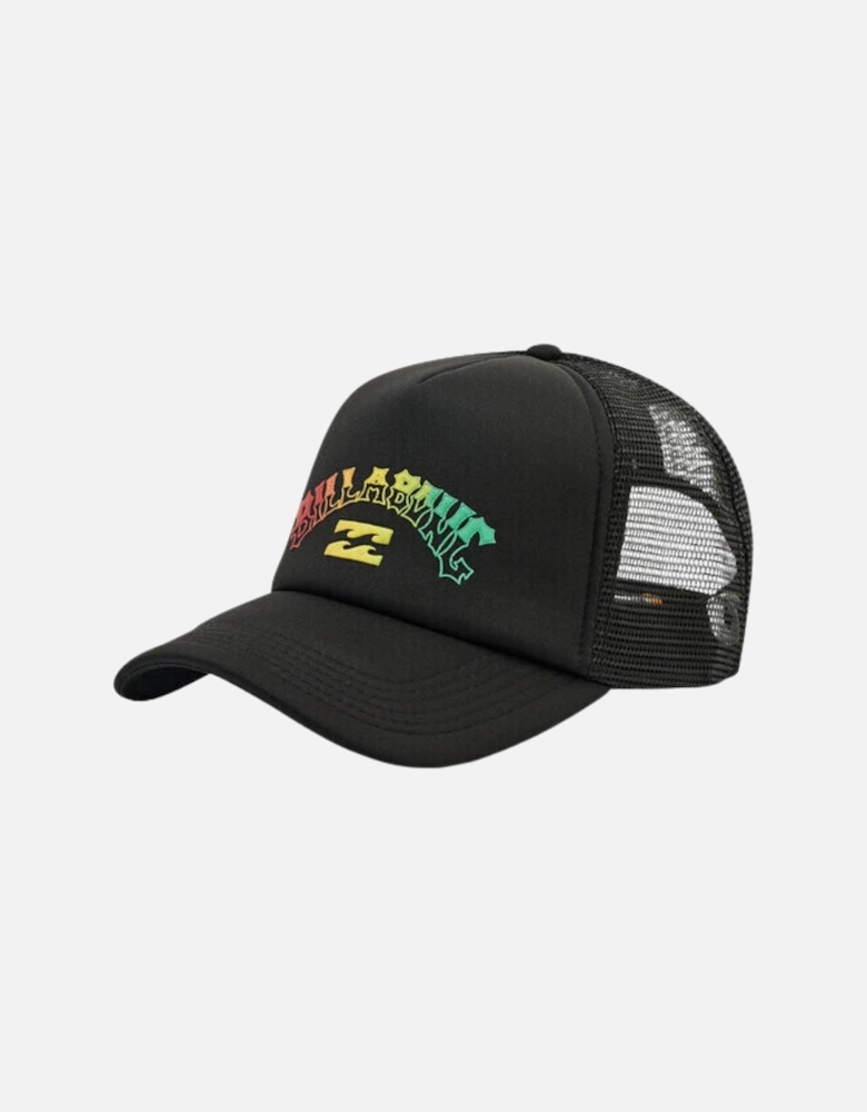 Mens Podium Curved Visor Snapback Trucker Cap