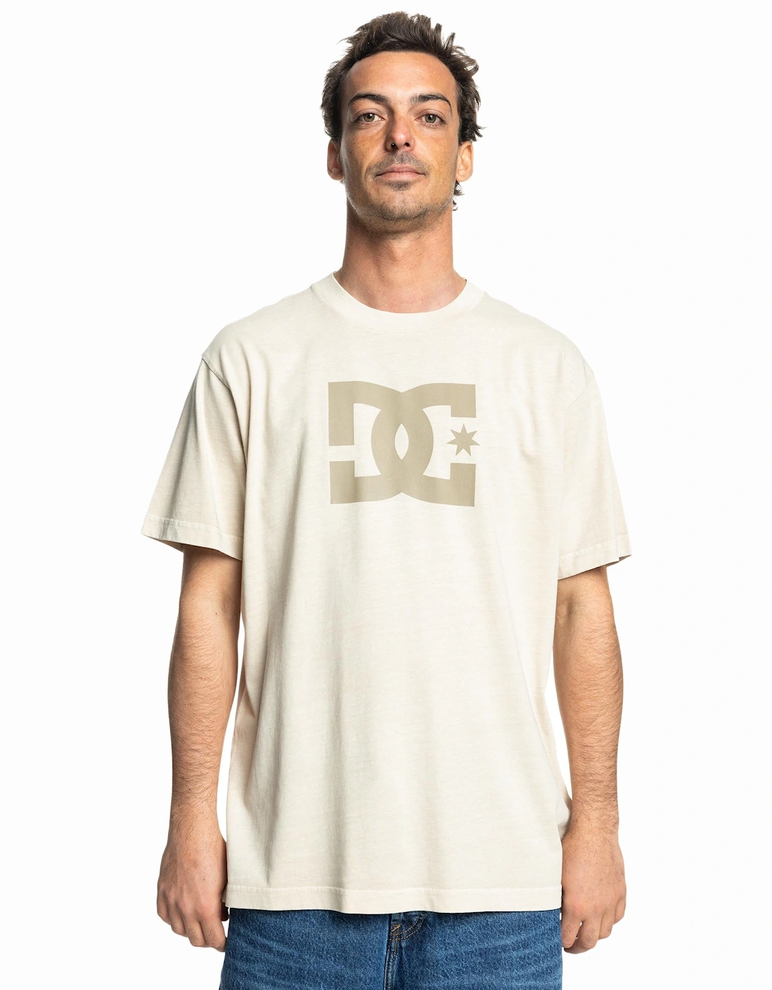 Mens DC Star Crew Neck Cotton T-Shirt, 2 of 1