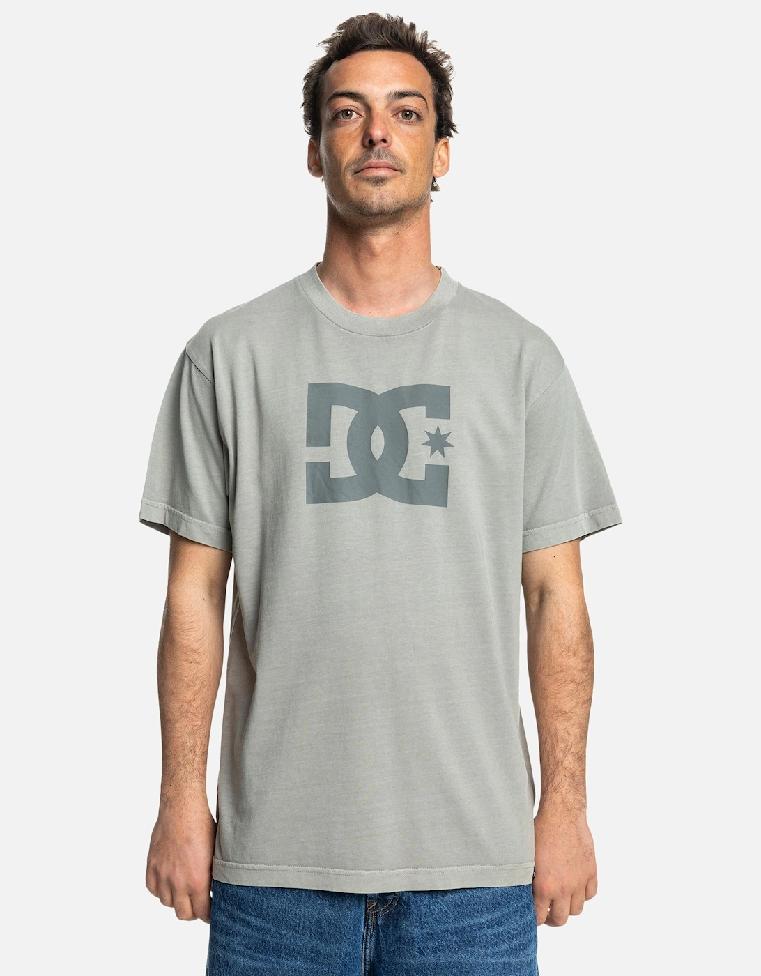 Mens DC Star Crew Neck Cotton T-Shirt, 2 of 1
