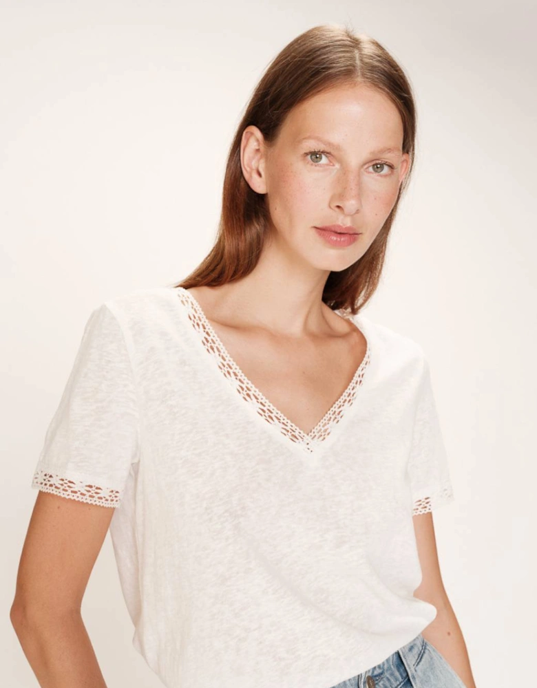 Grace & Mila Women's Rome T-Shirt Ecru