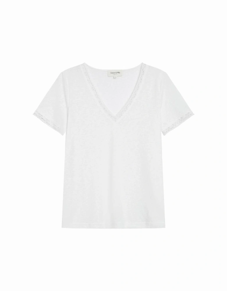 Grace & Mila Women's Rome T-Shirt Ecru